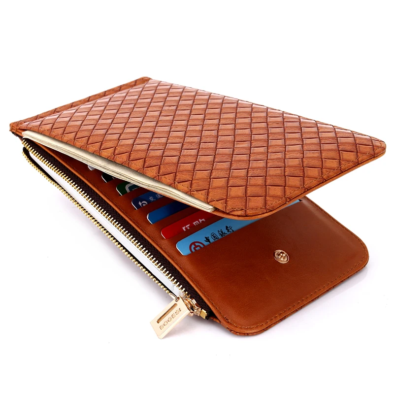 Zipper Slim Long Thin For Women Men Wallet Female Male Coin Purse Clutch Bag Walet Money Cuzdan Business Card Holder Vallet B10 | Багаж и