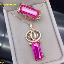 KJJEAXCMY Fine jewelry Кольцо стерлингового серебра 925+ кулон гранат Красный Корунд Драгоценности женские костюмы