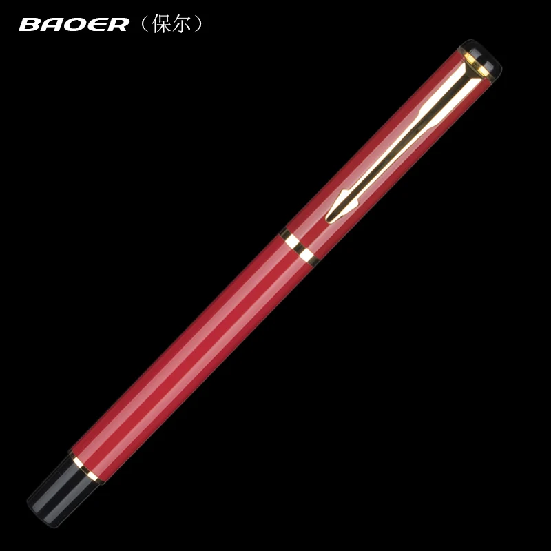 

BAOER 801 Red Iraurita Business Bureau nib Fountain New Pen