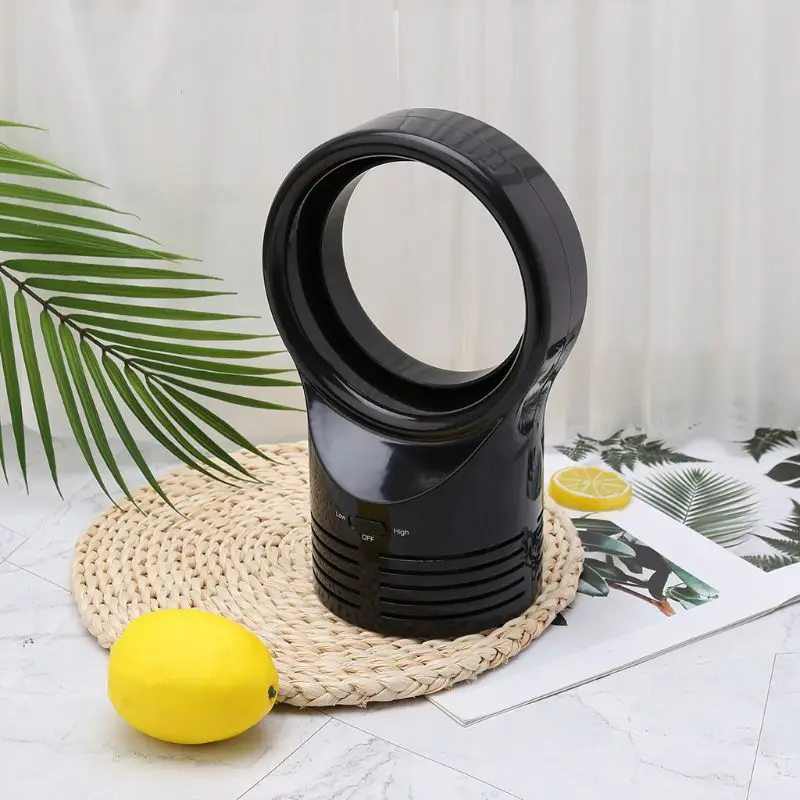 

Portable Mini Bladeless Fan Adjustable Two Speed Super Quiet Air Fans For Home Car