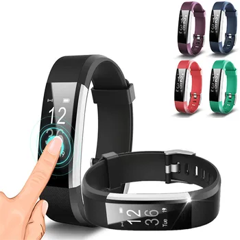 

ID115HR PLUS GPS Smart Bracelet Heart Rate Monitor Fitness Tracker Step Counter Activity Band Alarm Clock PK FITBITS