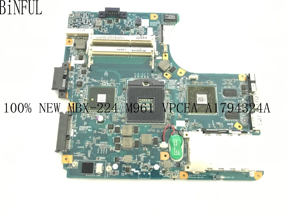 BiNFUL 100% اختبار جديد M961 MBX-224 A1794324A MAINBORD اللوحة لابتوب سوني VPCEA سلسلة الكمبيوتر الدفتري
