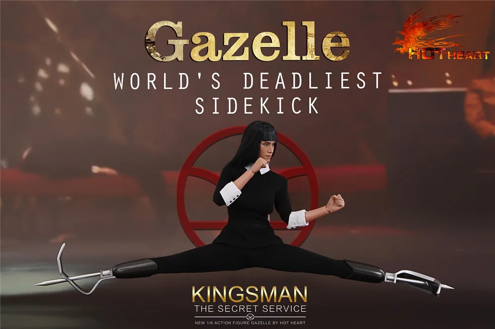 Популярная фигурка женщины убийцы из фильма сердце Kingsman The Secret Service Газель 1/6|1/6