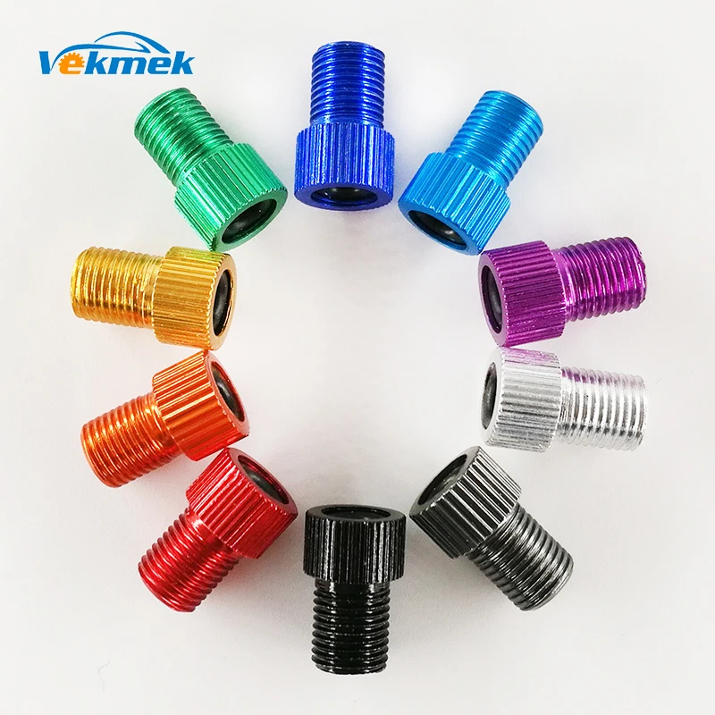 Adaptador de válvula de aleación Presta para neumático de bicicleta de carretera, adaptador de válvula de aire francés para convertir a válvula estadounidense, herramienta de bomba, accesorio, envío gratuito, Uds.