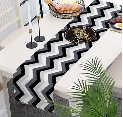 Скандинавский Лось геометрический дизайн Настольный флаг хлопок и полотняная Подставка под посуду чайный столик журнальный столик