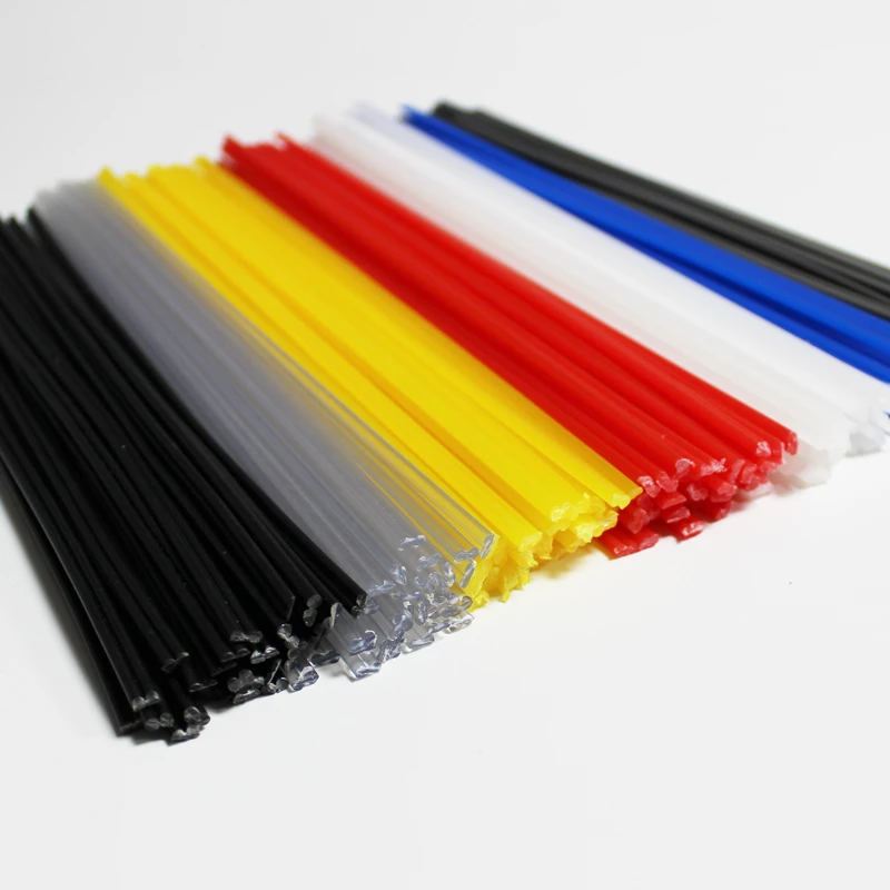 

PP PPR ABS PE Black/Blue/Yellow/Red/White plastic welding rods car bumper repair floor solder soldering sticks electrodes