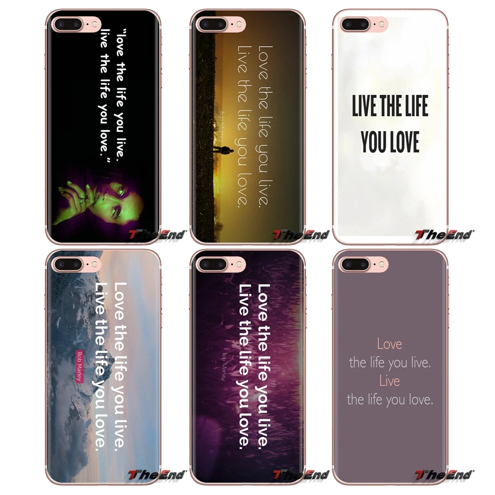 TPU Transparent Skin Case For Samsung Galaxy J1 J2 J3 J4 J5 J6 J7 J8 Plus 2018 Prime 2015 2016 2017 Ocean Live the Life You Love |
