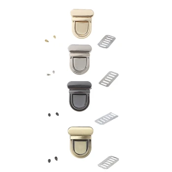 

NoEnName_Null High Quality Metal Durable Buckle Twist Lock Hardware For Bag Shape Handbag DIY Turn Lock Bag Clasp