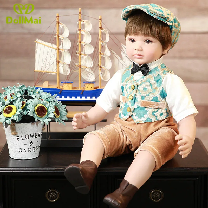 

60cm Silicone Vinyl Reborn Baby Doll Toys Lifelike real baby alive boy dolls Birthday Gift for girls toy bebes reborn boneca