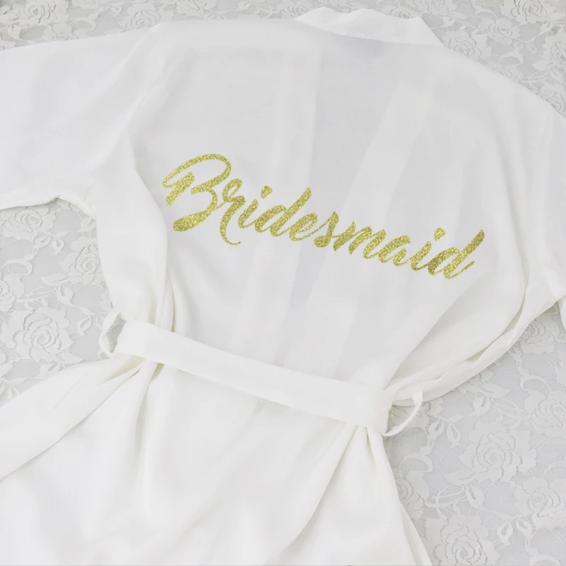白色 Bridesmaid