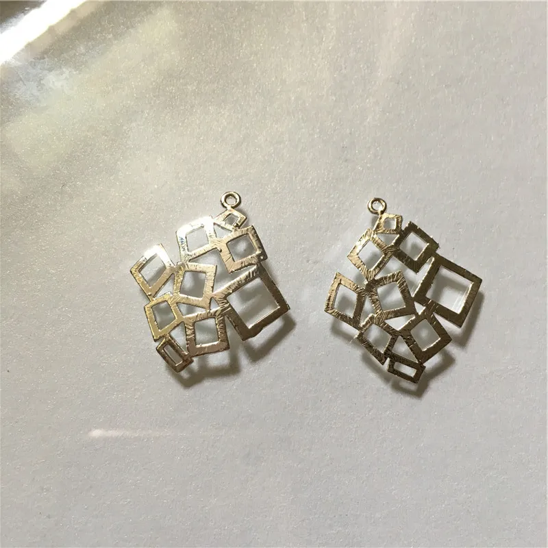 

Charm Pendants Rhombus Silver Plated 3cmx2.5cm,2Pcs