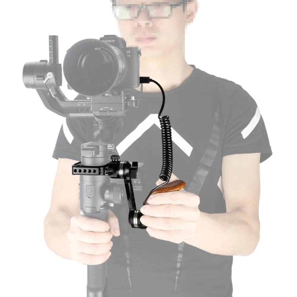 NICEYRIG для DJI Ronin S ручной карданный подвес деревянная ручка RoninS Gimbal Grip ARRI Rosette Видео