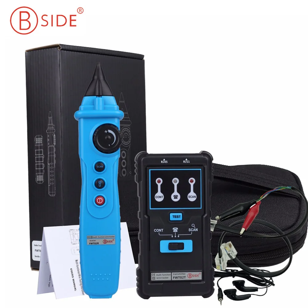 

Bside FWT02 Multifunction Handheld Network Cable Tester RJ45 RJ11 Wire Tracker Tester Telephone Line Tester