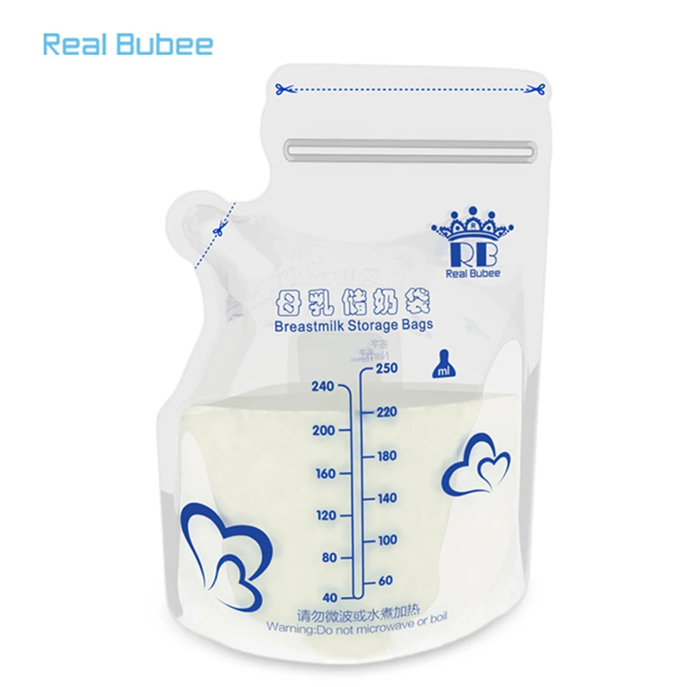 Buy 30Pcs/Pack Baby Food Storage Breast Milk Storage Bags Freezer Big Size