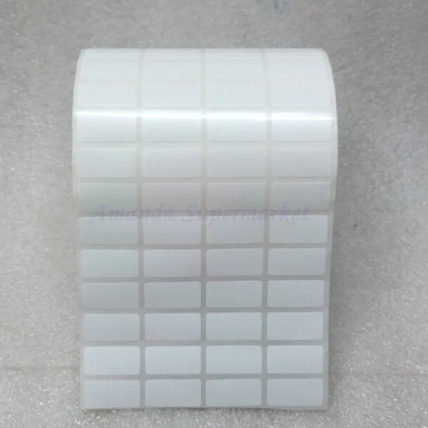 Glossy White PET Label Sticker 20mm x 10mm 10000 pieces PET Stickers Waterproof Oilproof Good Printing