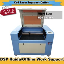 Лазерная гравировальная машина 6090 90 Вт Reci лазерная трубка с моторизованным вверх и вниз сотовой рабочий стол