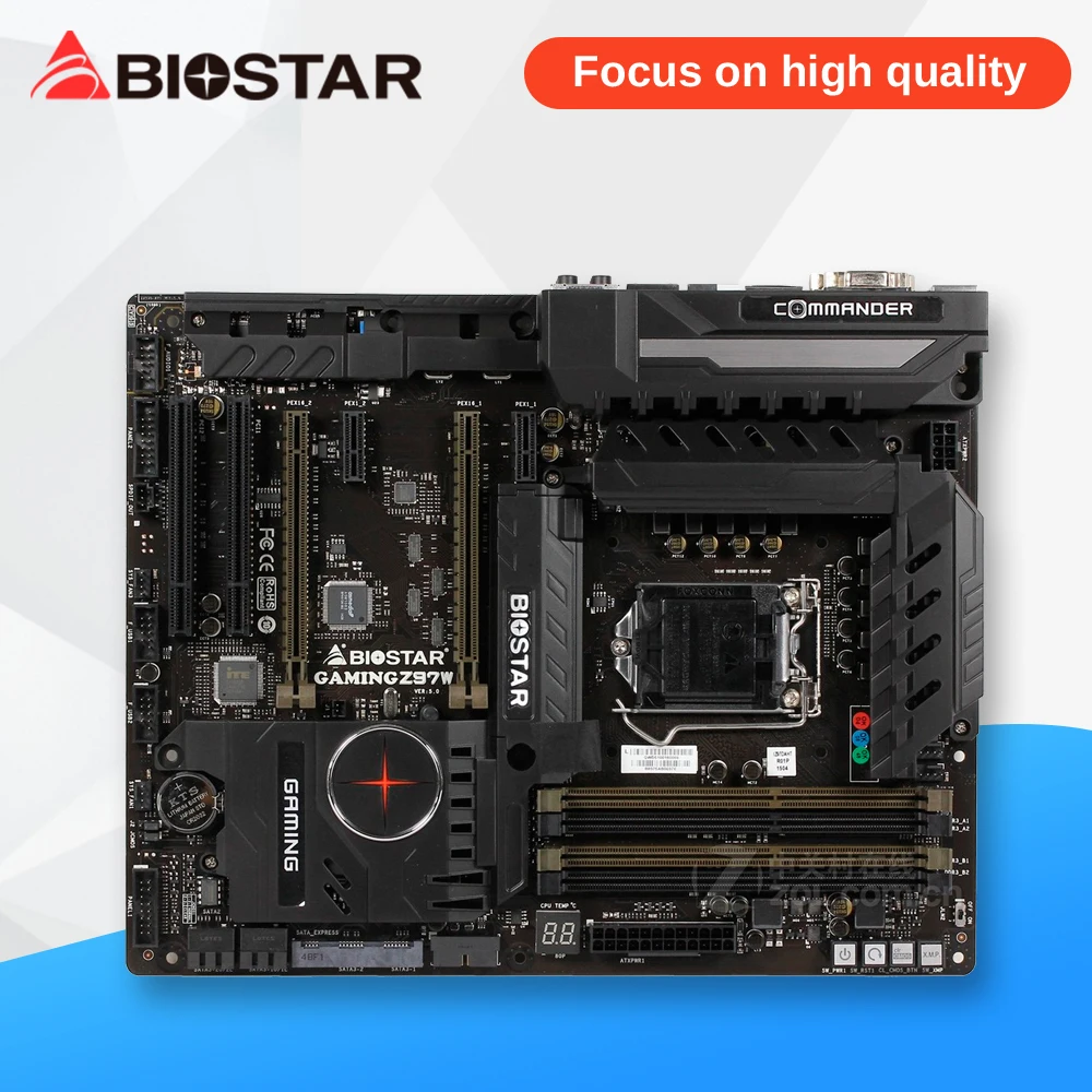 

BIOSTAR GAMING Z97W Desktop Motherboard Z97 LGA 1150 DDR3 SATA3 USB3.0 ATX