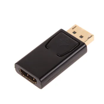 

1000pcs Gold Plated Standard Display Port DisplayPort DP Male to HDMI Female Converter Cable Adapter 1080P Video Audio Connector