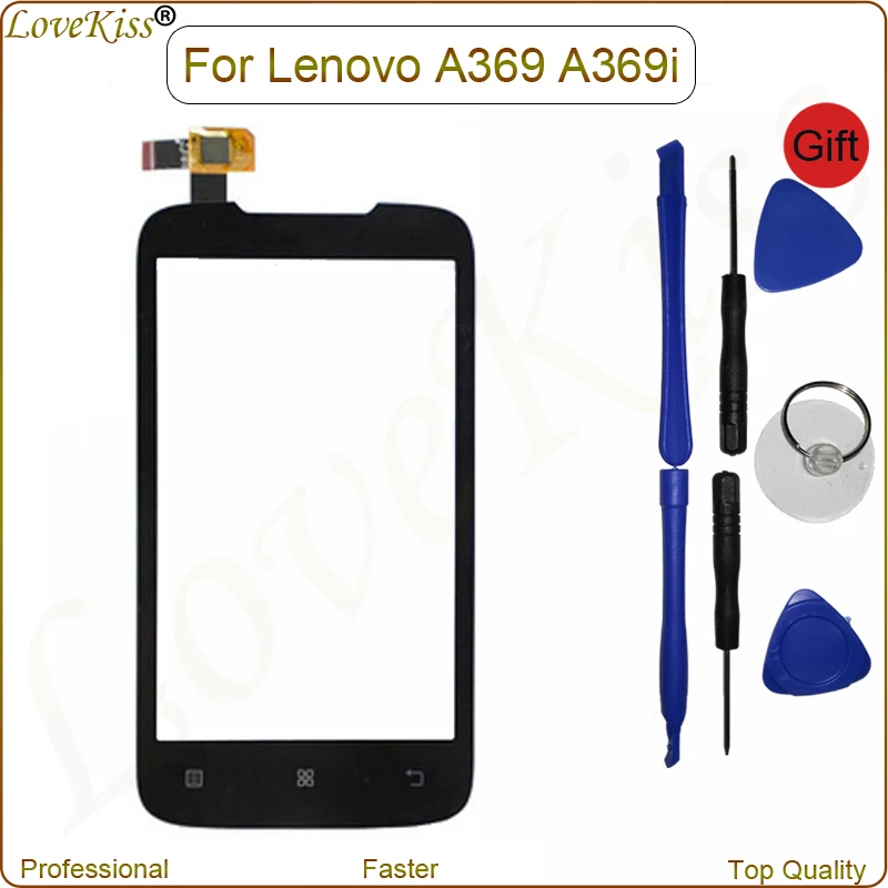 A369 сенсорный экран дигитайзер для Lenovo A 369 369i ЖК дисплей передняя панель внешняя