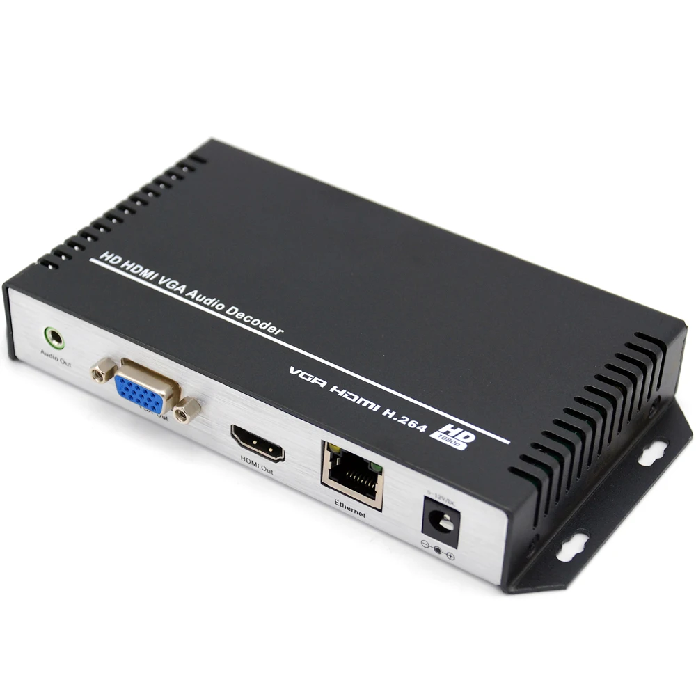 H.264 HDMI + VGA HD видео аудио декодер IP потоковый к Live RTMP IPTV для декодирования энкодер