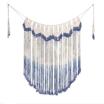 

Wall Hanging Tassel Tapestry Handmade Curtain Boho Macrame Creative For Home Room Background H99F