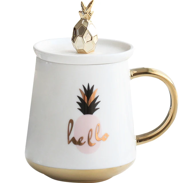 4 Colors Creative Coffee Mugs Ceramic Cups Milk Mug With Pinele 4 Colors Creative Coffee Mugs Ceramic Cups Milk Mug With Pinele Lid Tea Cup Thermos Water