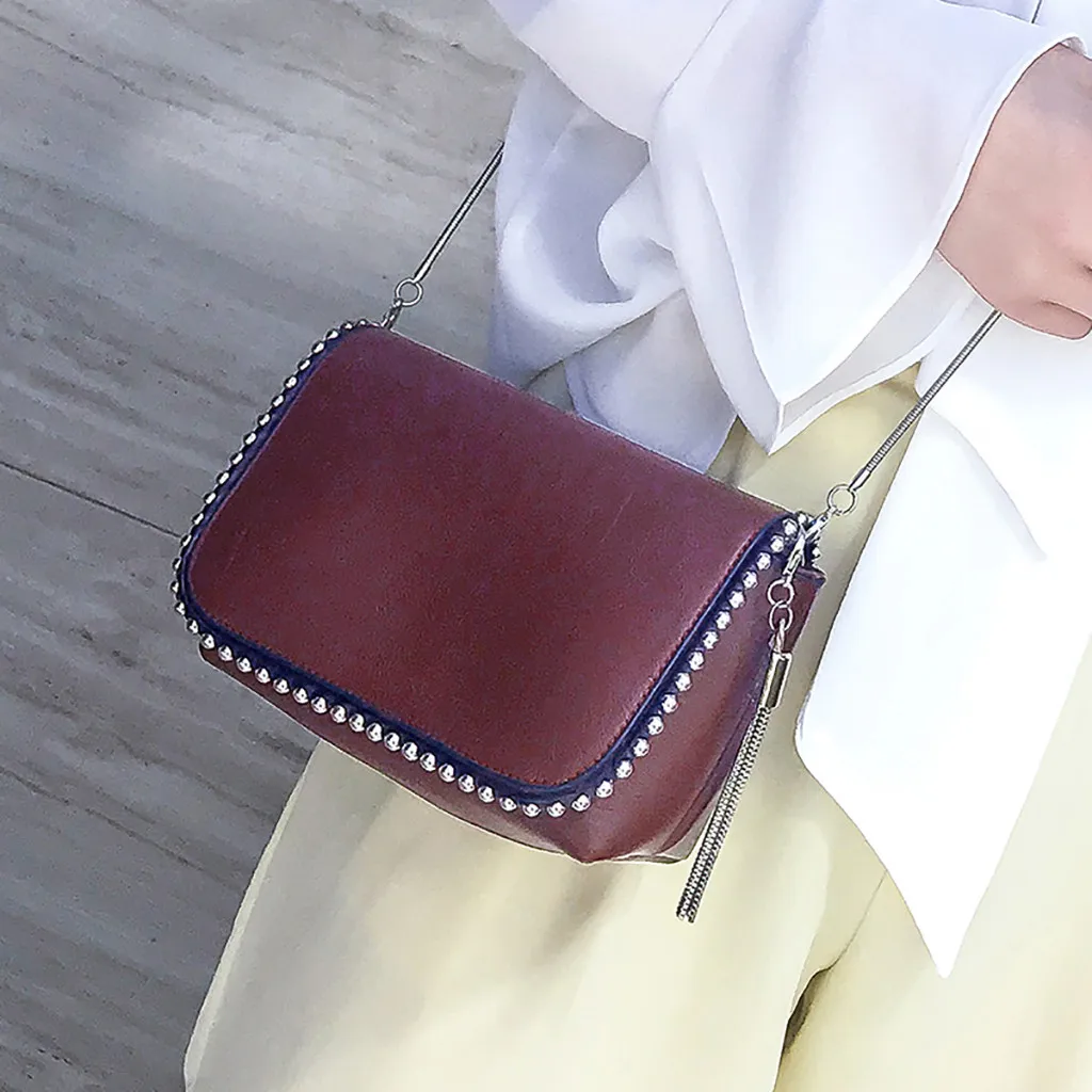 حقيبة يد المرأة بو الجلود الكتف Crossbody أكياس البرية الملمس حقيبة كتف أزياء رسول صغيرة صندوق مربع بولسا الأنثوية