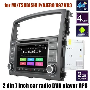 

2 din 7 inch car dvd player GPS radio audio stereo Bluetooth steering wheel control for MITSUBISHI PAJERO V97 V93