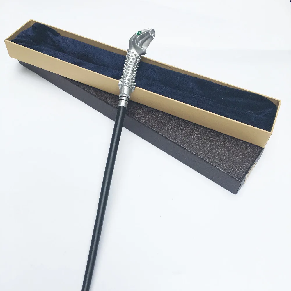

Colsplay Metal Core Newest Quality Deluxe COS Lucius Malfoy Magic Wands/Stick With Gift Box Packing Harry Potter