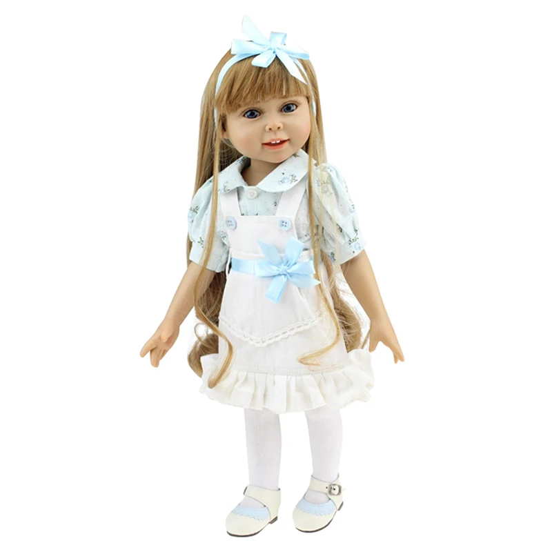 18 дюймов Кукла ручной работы всего тела винил силиконовые детские куклы игрушки Реалистичные малыш Reborn Baby Doll для детей Рождественский подарок - Цвет: HWW106
