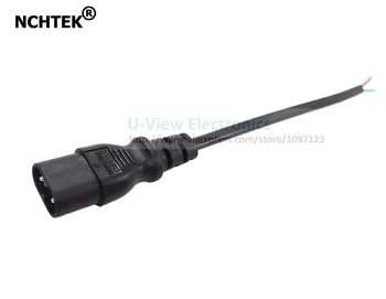 

NCHTEK Short Power Cable, IEC 320 C8 2Pin Male Plug Power Extension Cord About 25CM/Free Shipping/10PCS