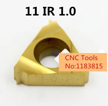 

11 IR 1.0ISO Carbide Threading Inserts 60 Deg External Threading Tips,Indexable Inserts for Threaded Lathe Holder