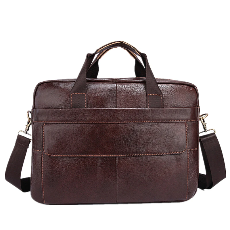 

Famous Brand Genuine Cowhide Leather Business Men Briefcase Laptop Bags Men's Travel Bag Portfolio Men Shoulder Bag Man Handbag