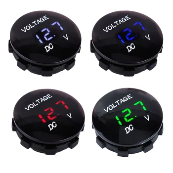 

LED Digital Voltage Meter Motorbike Car/Boat/ATV/UTV DC 12V Car Van Boat Gauge Display Voltmeter Waterproof