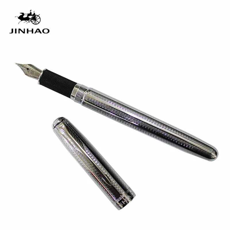 Jinhao 601 авторучка ручка металл 0,5 мм F Nib иридиевые чернила для письма ручки для студентов canetas школьные офисные принадлежности поршневой конвертор