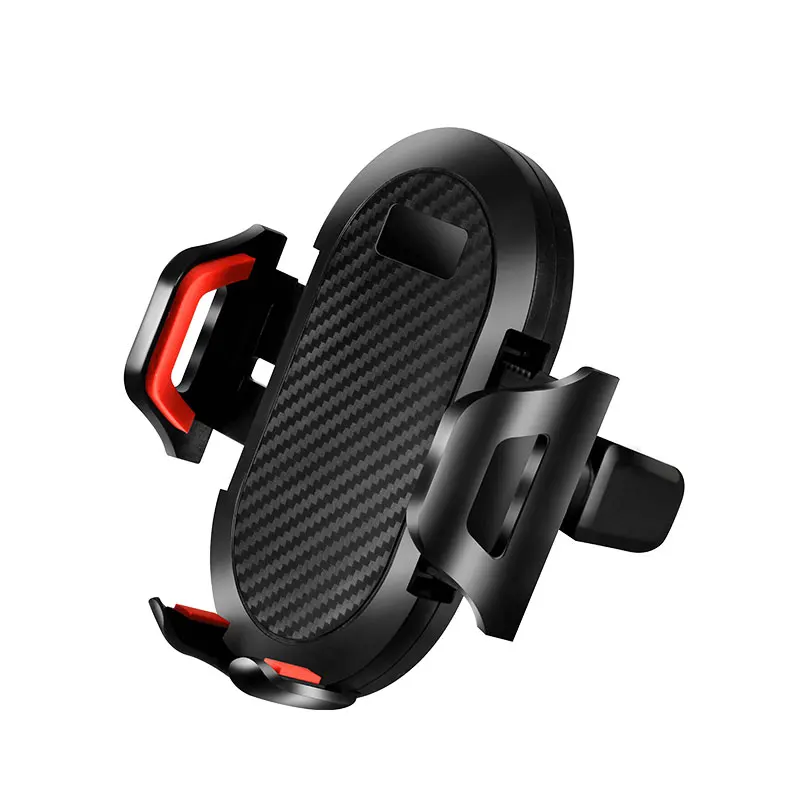 Air outlet Black Red Автомобильный держатель для телефона на лобовое стекло кронштейн для IPhone 7 X кронштейн для автомобильной розетки Автомобильный держатель для телефона в телефоне для samsung Xiaomi - Цвет: Air outlet Black Red
