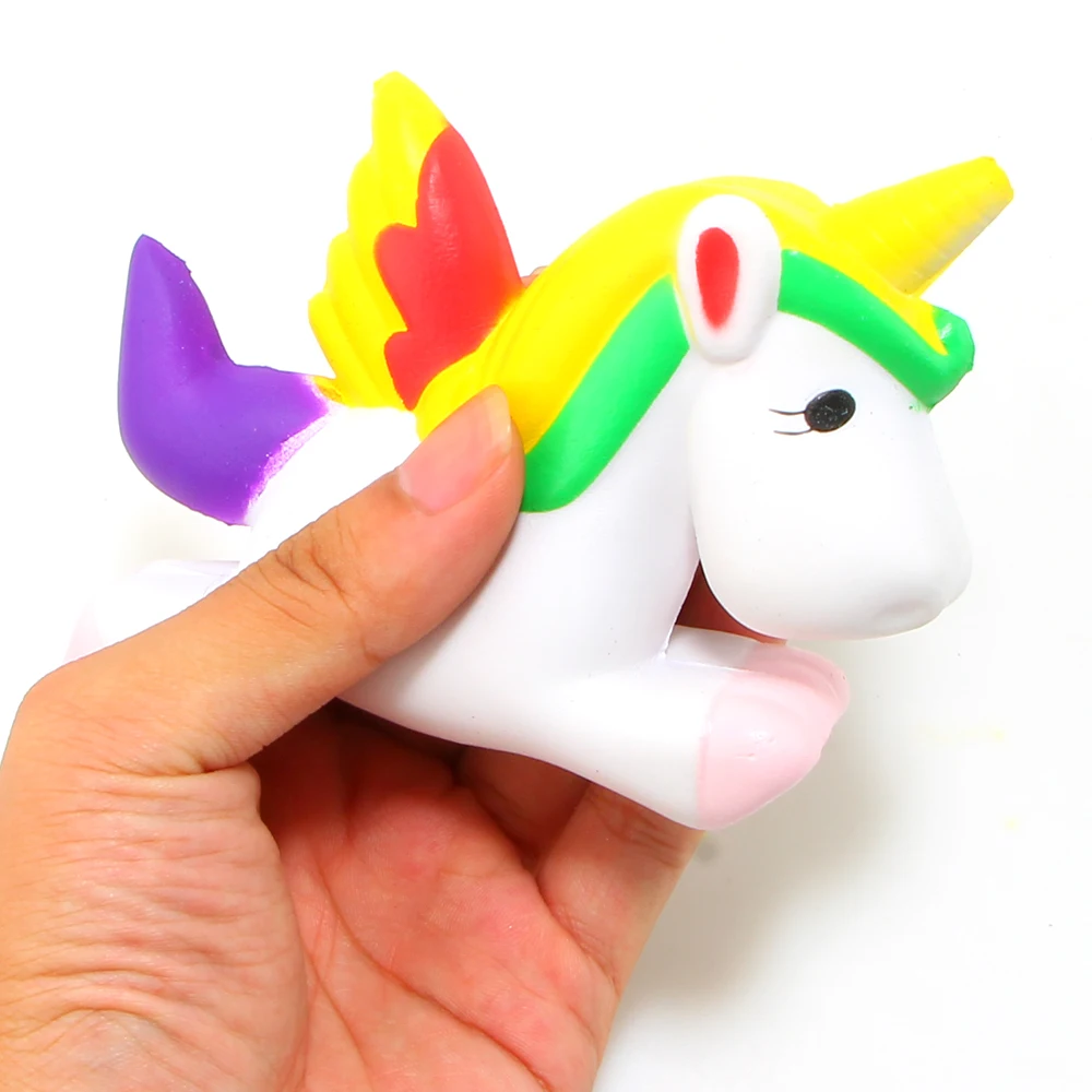 Бесплатная доставка мягкий PU Kawaii Единорог Мягкие игрушки Ароматические