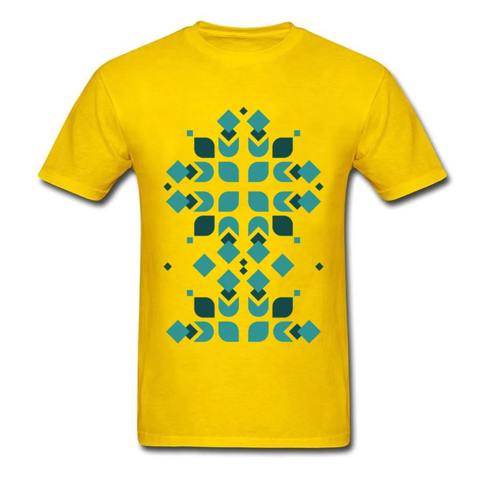 Digital Mandala Pure Cotton Men's Short Sleeve T Shirt Normal Summer/Fall Tshirts Funny Top T-shirts Oversized Round Neck Digital Mandala yellow