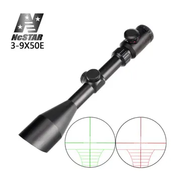 

NcSTAR 3-9X50 Hunting Rifle Scope Tactical Optical Sight Ranging Reticle Red Green Illuminated Angled Integral Sunshade