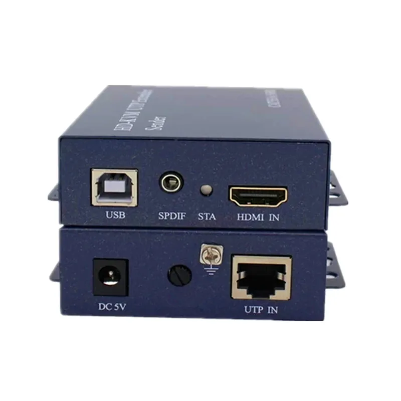 Удлинитель KVM HDMI USB 100 м без потерь задержки через UTP RJ45 HD видео удлинитель от CAT5e CAT6