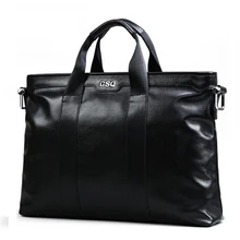 GSQ Véritable En Cuir Hommes Sac À Main Classique de Haute Qualité En Cuir Sac D’affaires Hommes Sac 14 pouces Pour Ordinateur Portable Porte-Documents Messenger Sac G1881