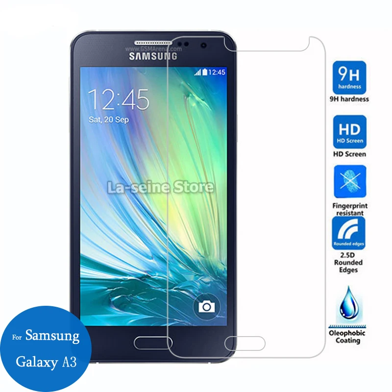 Закаленное Стекло для samsung GALAXY A3 A5 A7 A8 A9 2016 2017 Экран протектор 2.5D с уровнем