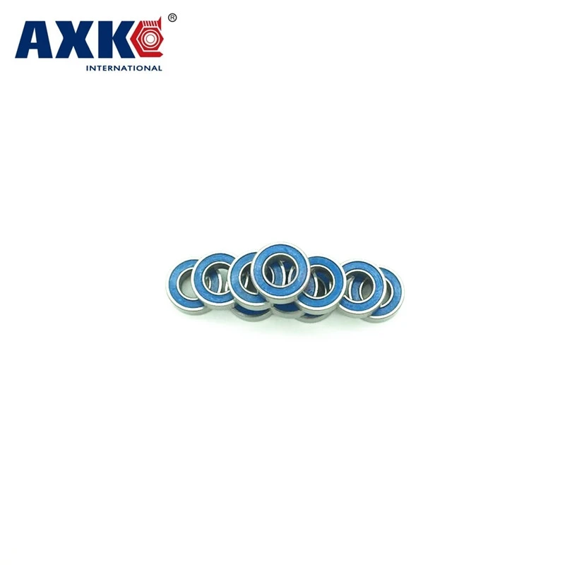 Axk 10 шт. 8x12x3 5 мм Mr128 2rs Abec3 синий резиновый подшипник для уплотнения подшипников