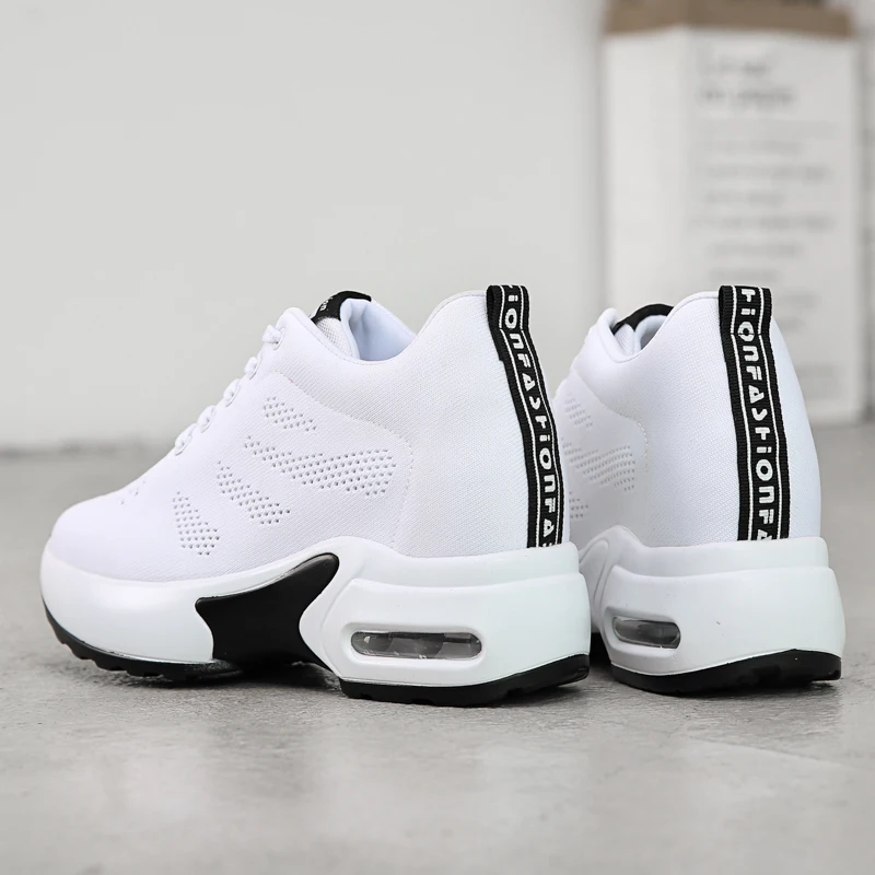 Breathable Flying Knitting Women Sneakers Hide Heel Fashion Sneakers Women Platform Casual Shoes zapatillas mujer XZ136 (11)