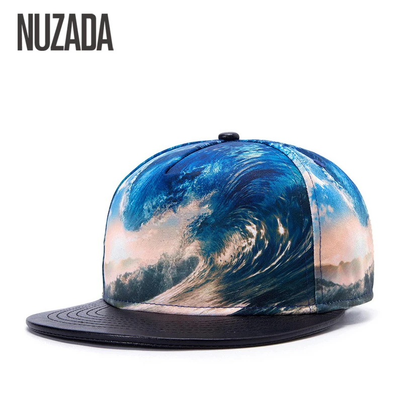 Brand NUZADA Color Printing Pattern Men Women Hat Hats Baseball Cap Fashion Trends Hip Hop Snapback Caps Bone