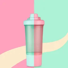 500-600 мл шейкер бутылки протеиновая вода портативный движение спортивные бутылки с водой пластик для спорта кемпинга пешего туризма Тыква конфеты цвета