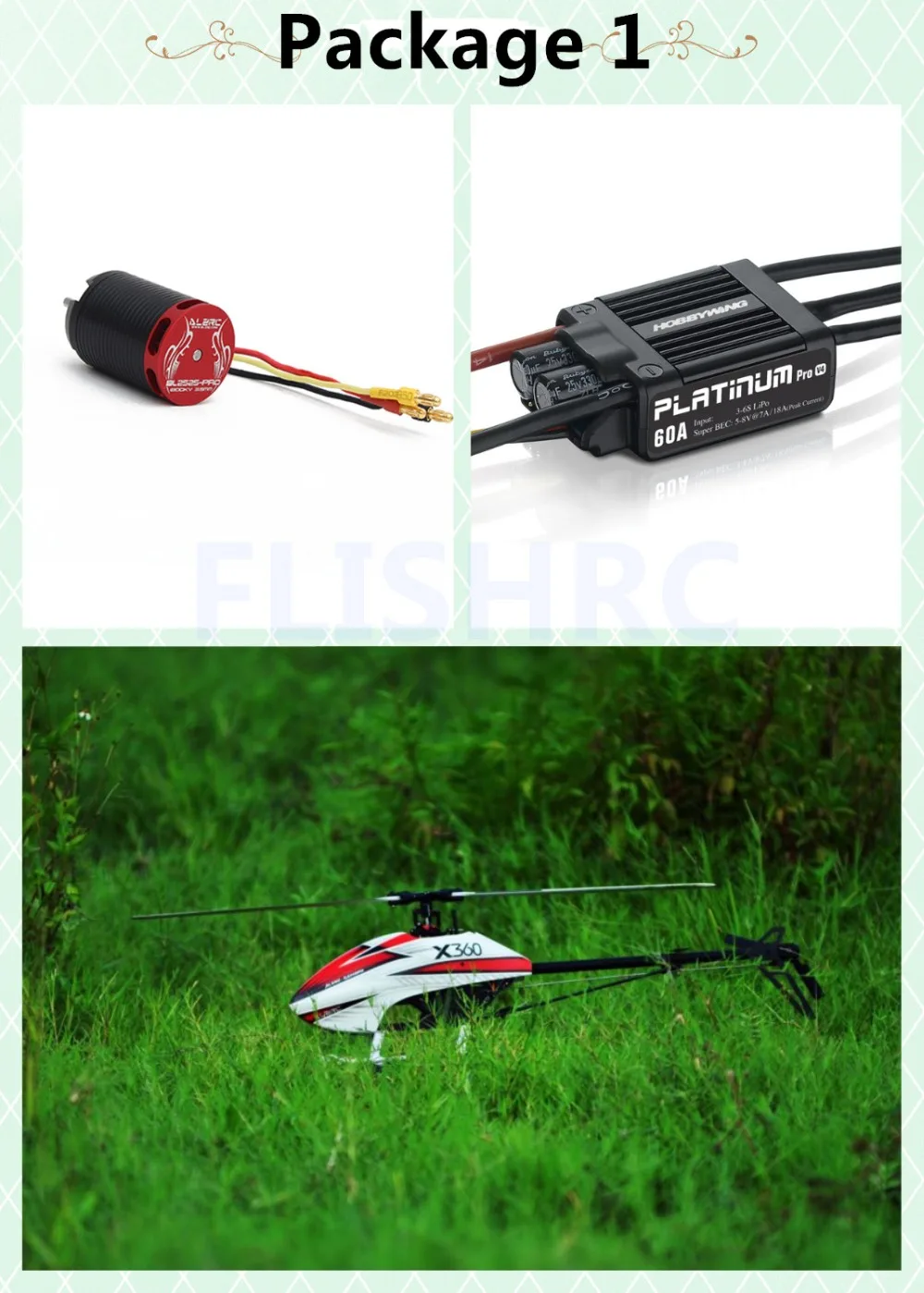 

In Stock 2018 The Newest ALZRC-X360 FAST FBL KIT Helicopter (with Electronic Equipment) for GAUI X3