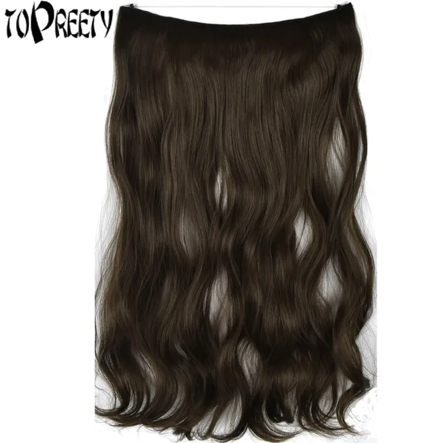 Special Offers TOPREETY Heat Resistant B5 Synthetic Hair Fiber 20" 50cm 80g Body Wave Elasticity Wire Halo Hair Extensions Special Offers TOPREETY Heat Resistant B5 Synthetic Hair Fiber 20" 50cm 80g Body Wave Elasticity Wire Halo Hair Extensions