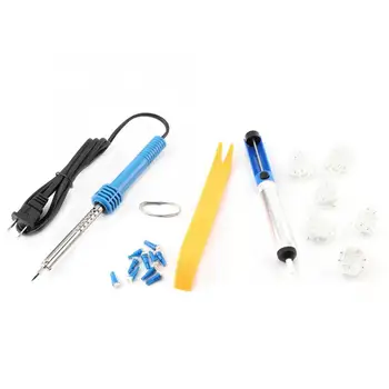 

110V US Plug Car Repair Kit 6pcs Stepper Motors 10pcs Blue LED Bulbs 1set Soldering Tool Stepper Motor Repair New