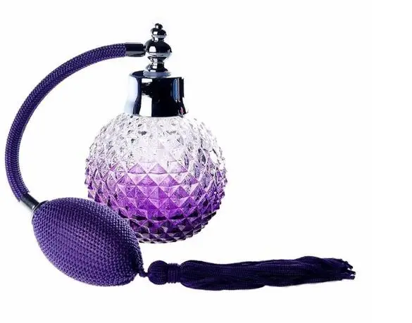 

1pcs Vintage 100ml Crystal Glass Perfume Bottle Spray Atomizer Refillable Exquisite Design Sprayer